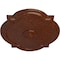 Ekena Millwork Waltz Medallion (Canopies up to 4 1/2"), 21 1/4"W x 17 3/8"H x 1"P, Burnished Mahogany Crackle CM21WABMC - alternate 2